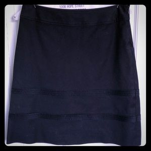 Ann Taylor navy A-line skirt size 2P